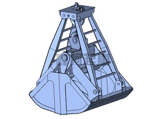 雙瓣抓斗工作步驟介紹